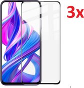 Full Cover 3D Edge Tempered Glass Screen Protector Geschikt Voor Huawei P Smart Pro - Ultradun Gehard Glas - Optimale Display Bescherming - Screenprotector Beschermglas - Glasplaat