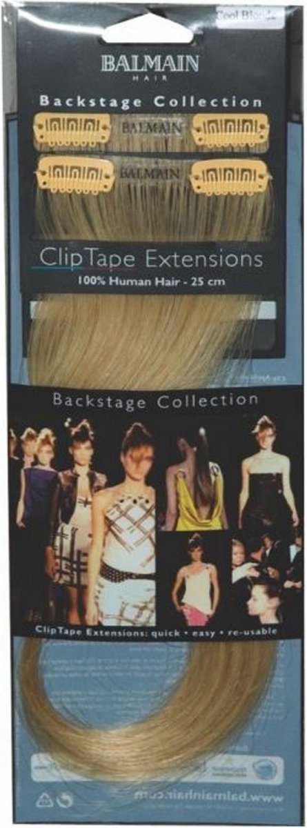 Balmain Clip Tape Extensions 100% human hair 2 strips van 25cm Caramel |  bol.com