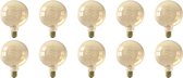 CALEX - LED Lamp 10 Pack - Globe - Filament G125 - E27 Fitting - Dimbaar - 4W - Warm Wit 2100K - Amber - BES LED