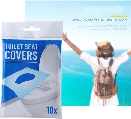 Hygienische Toilet bril covers papier |Doekjes voor de WC bril | 10 stuks |  bol.com