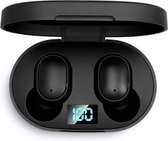 E6s earbuds-Volledig Draadloze Oordopjes + Oplaad Case - AirDots Wireless Bluetooth 5.0 Earphone E6S - Draadloze oortjes - Zwart- Compact en Licht - Microfoon - Sporthoofdtelefoon