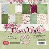 Craft&You Flower Vibes small paper pad 6x6 36 vel CPB-FV15