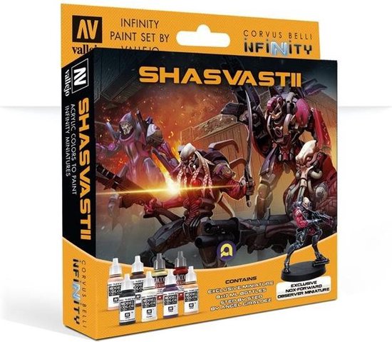 Afbeelding van het spel Model Color Set: Infinity Cobined Army + Shasvastii Exclusive Miniature