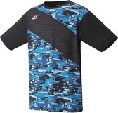 Yonex Tennisshirt Tourn Heren Polyester Zwart/blauw Maat S