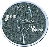 John Lennon Pin John & Yoko Grijs