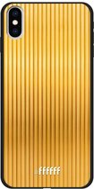 iPhone Xs Max Hoesje TPU Case - Bold Gold #ffffff