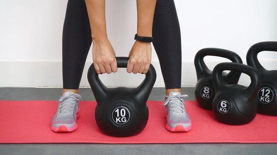 ForzaFit Kettlebell 10 kg voor binnen en buiten Zwart