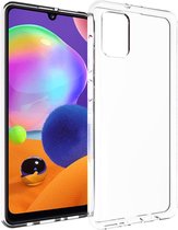 Accezz Hoesje Geschikt voor Samsung Galaxy A31 Hoesje Siliconen - Accezz Clear Backcover - Transparant