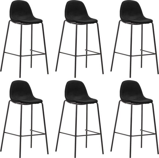 Tabourets de bar set 6 pièces (INCL feutres anti-rayures) - chaises de bar  - Tabouret... | bol.com