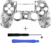 Dollars Controller Behuizing Shell voor PlayStation PS4 Wireless Dualshock 4 V2 Controller (incl. 3mm Schroevendraaier en Shell Opener)