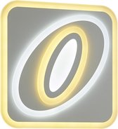 LED Plafondlamp - Trion Coson - 40W - Aanpasbare Kleur - Dimbaar - Afstandsbediening - Vierkant - Mat Wit - Kunststof - BES LED