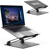 HN® Laptopstandaard verstelbaar aluminium 36x23x18.5cm | Ergonomische laptophouder te verstellen naar eigen comfort | Luchtig design houdt uw laptop koel | Modern en efficiënt desi