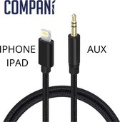 iPhone AUX Kabel / IPad AUX Kabel |IPhone X / XS / XSMAX / 11 / 11PRO Auxkabel | Headphone Jack - IOS - 3.5 mm | 1 Meter