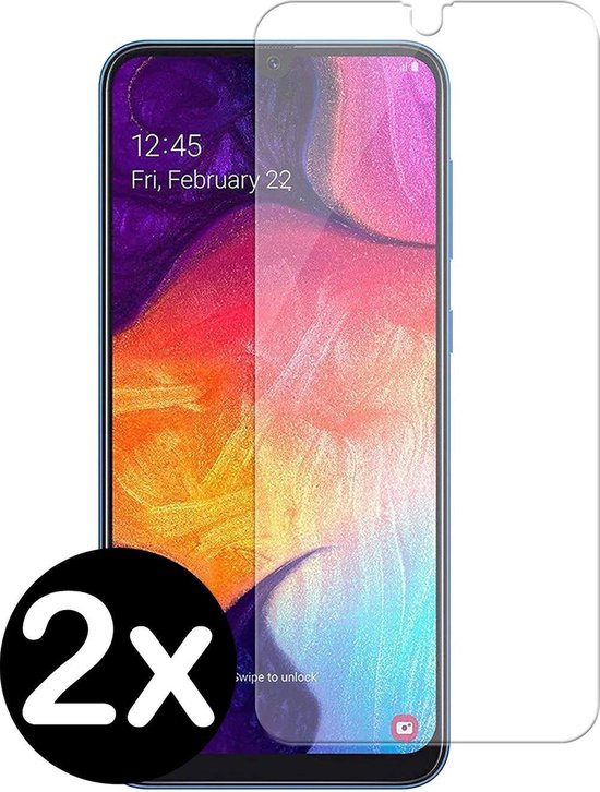 Samsung Galaxy A40 Screenprotector Glas Tempered Glass Case 2 PACK |