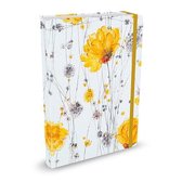Peter Pauper Notitieboek - Yellow Flowers - small - met elastieksluiting - 13x18 cm