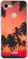 Google Pixel 3 Hoesje Transparant TPU Case - Coconut Nightfall #ffffff