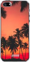 iPhone SE (2016) Hoesje Transparant TPU Case - Coconut Nightfall #ffffff