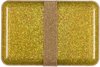 Brooddoos Lunchbox Glitter goud  | A Little Lovely Company