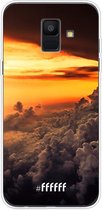 Samsung Galaxy A6 (2018) Hoesje Transparant TPU Case - Sea of Clouds #ffffff