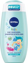 NIVEA Kids 3 in 1 Douchegel & Shampoo Appelgeur - 250 ml