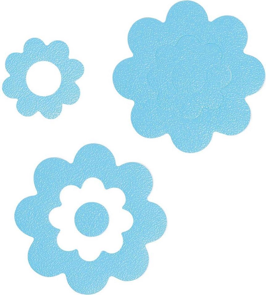 Sealskin Badbloem zelfklevende antislip stickers - Vinyl - 7 stuks - Blauw