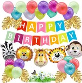 Baloba® Jungle Thema Party Verjaardag Versiering - Safari Decoratie Kinderfeestje - Verjaardag Ballonnen
