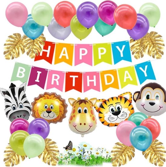 In zoomen vlam wees gegroet Baloba® Jungle Thema Party Verjaardag Versiering - Safari Decoratie  Kinderfeestje -... | bol.com