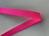 5 meter fluor roze band-Breedte 25mm