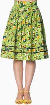 Dancing Days Rok -S- VINTAGE HAT 50S STYLE Groen