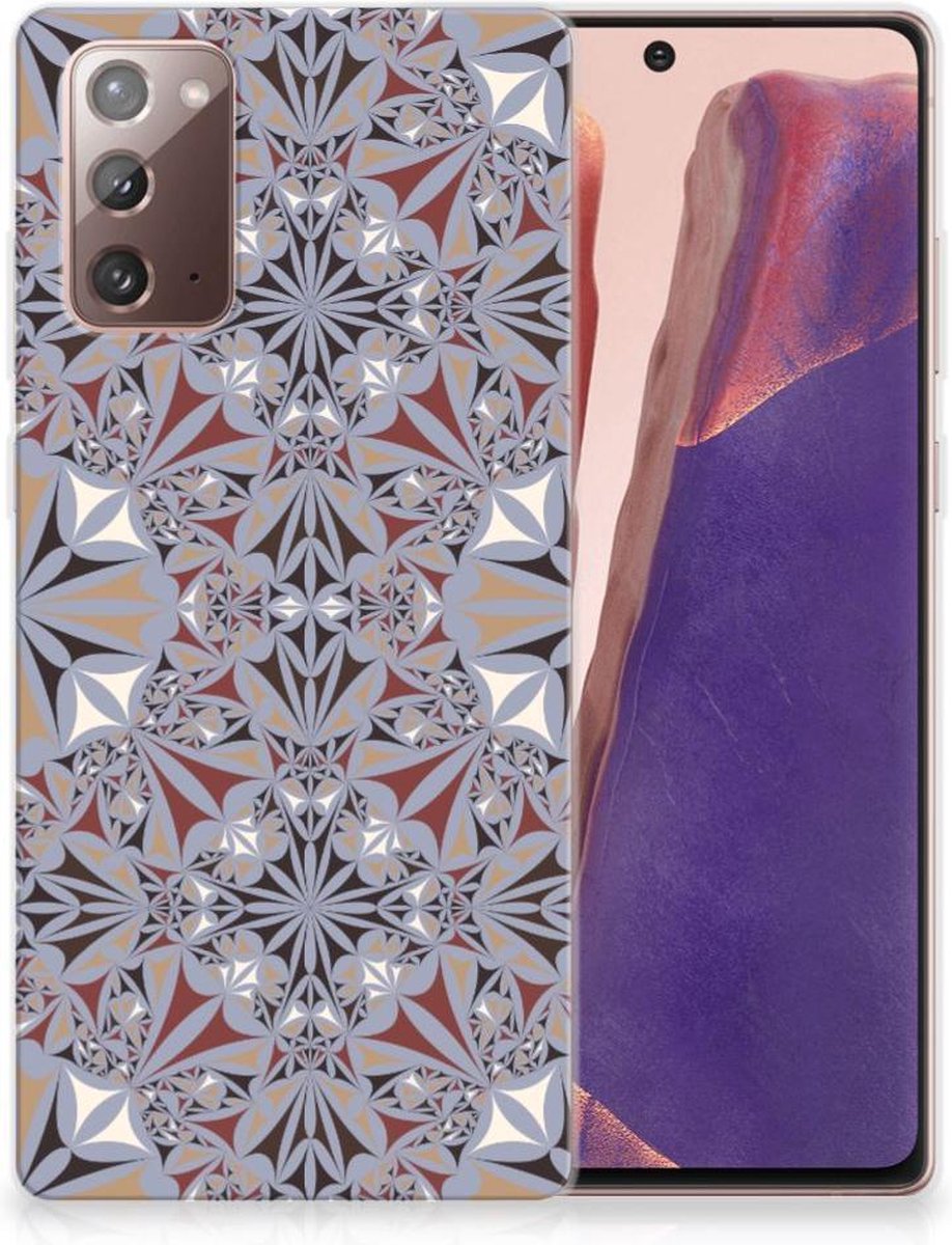 Samsung Note 20 TPU Siliconen Hoesje Flower Tiles