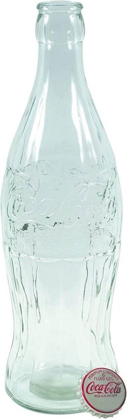 Coca-Cola Contour Glazen Fles Spaarpot - Met Metalen Dop | bol.com