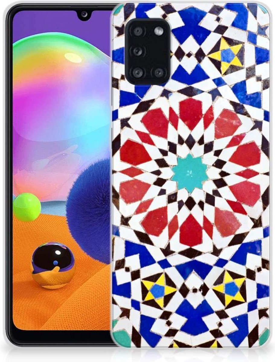 TPU Hoesje voor Samsung Galaxy A31 TPU Siliconen Hoesje Mozaïek