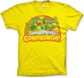 Teenage Mutant Ninja Turtles Heren Tshirt -XL- Cowabunga Geel