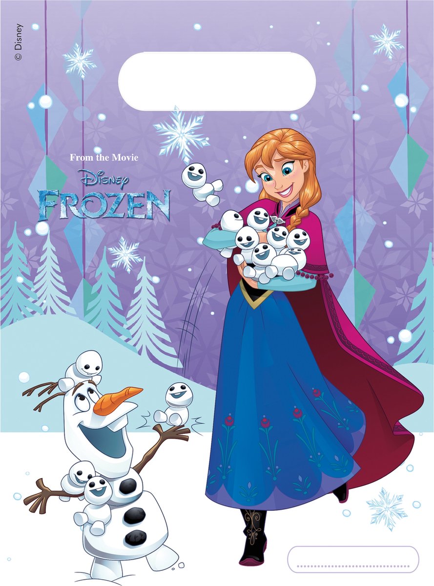 PROCOS - 6 Frozen feestzakjes - Decoratie > Feestzakjes