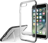 Spigen Ultra Hybrid Case - hoesje - backcover - Apple iPhone 8 plus - Crystal Clear - zwart