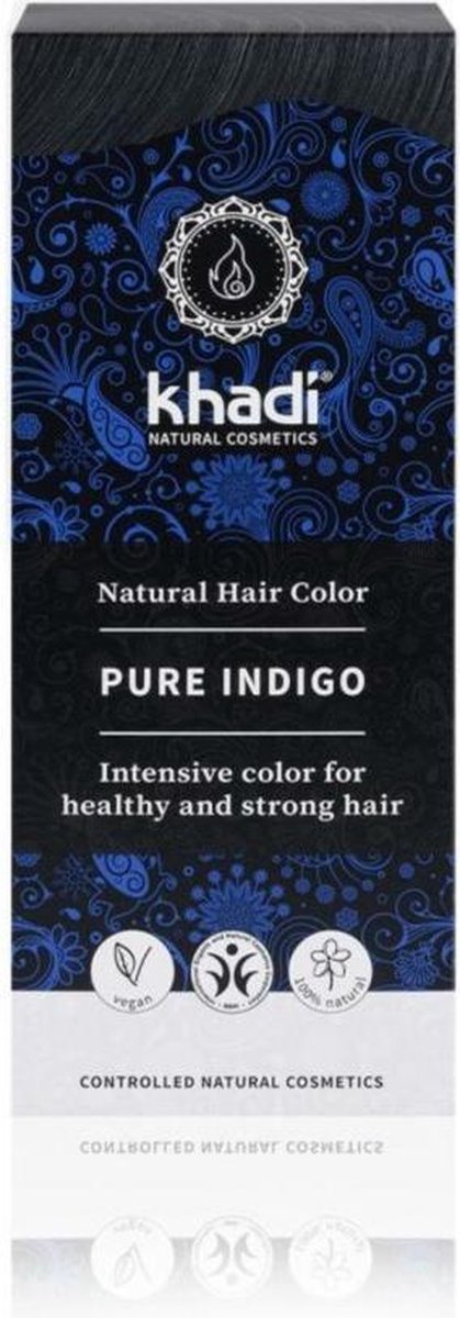 Khadi Haarkleuring Pure Indigo 100 gr