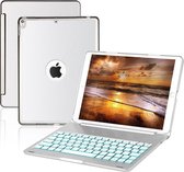 iPad 10.2 (2019) Toetsenbord Hoes hoesje - CaseBoutique -  Zilver - Aluminium