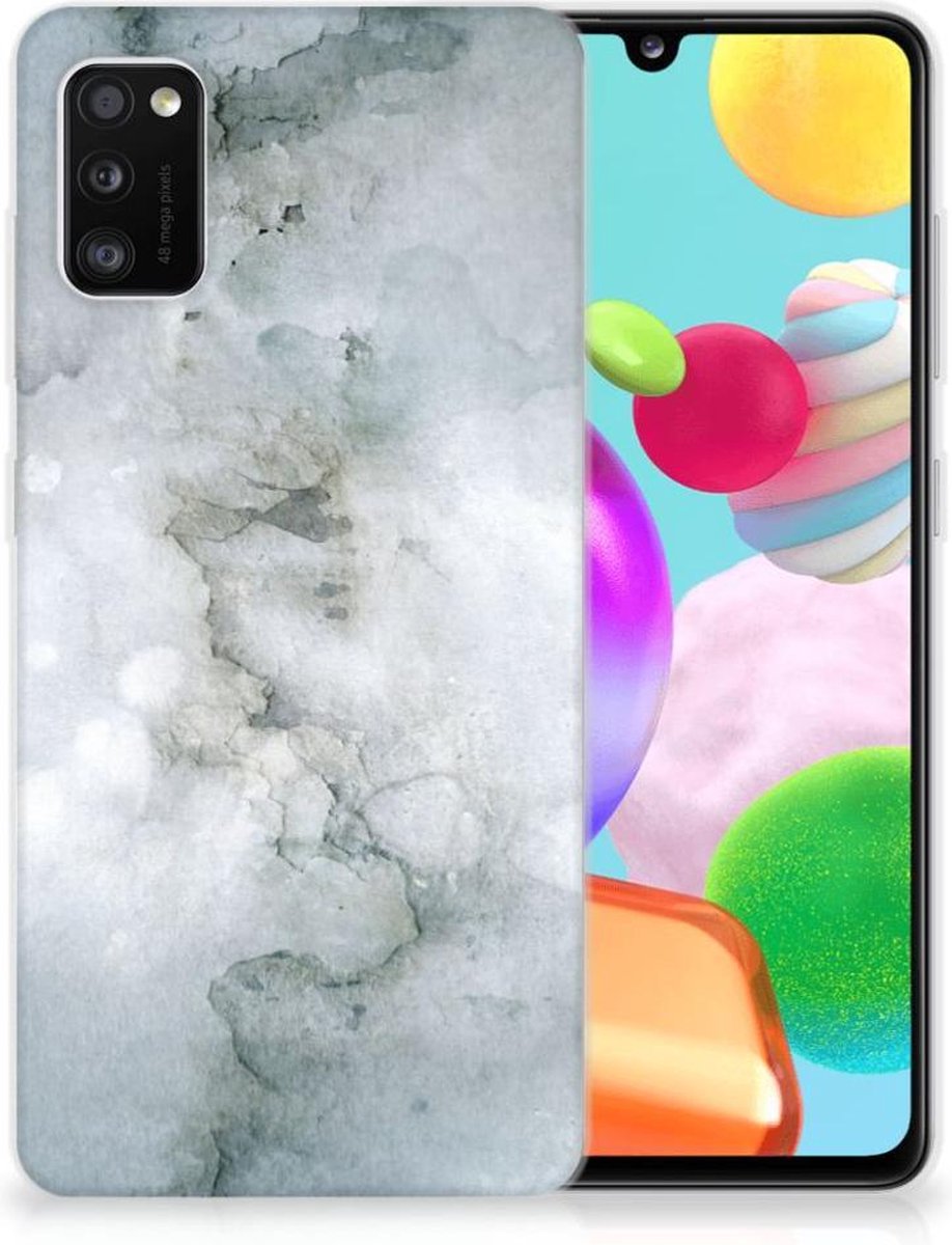 Hoesje maken Samsung Galaxy A41 Painting Grey