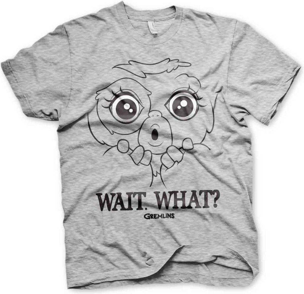 Gremlins Heren Tshirt -S- Wait. What? Grijs