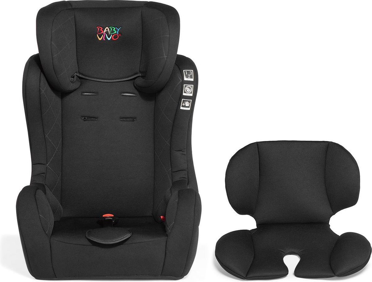 Siège auto - Chaise haute avec Isofix - Groupe 2/3 - Zwart