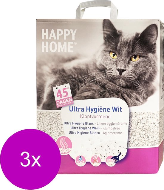 Empirisch Kenmerkend Madison Happy Home Solutions Ultra Hygienic Control - Kattenbakvulling - 3 x 10 l |  bol.com