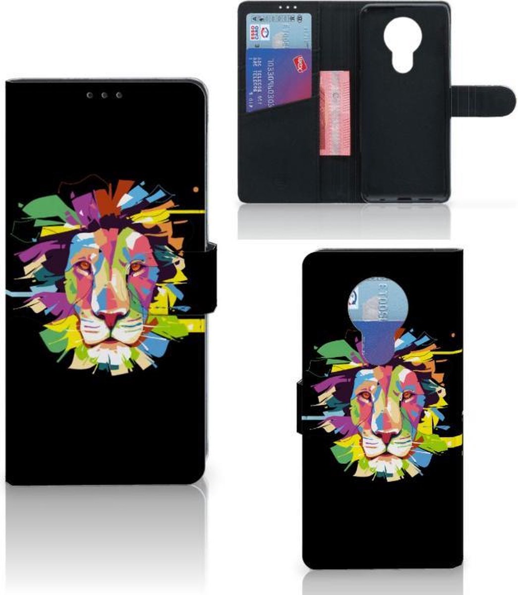 Nokia 5.3 Leuk Hoesje Lion Color