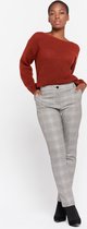 LOLALIZA Broek met ruitpatroon - Zwart - Maat 36