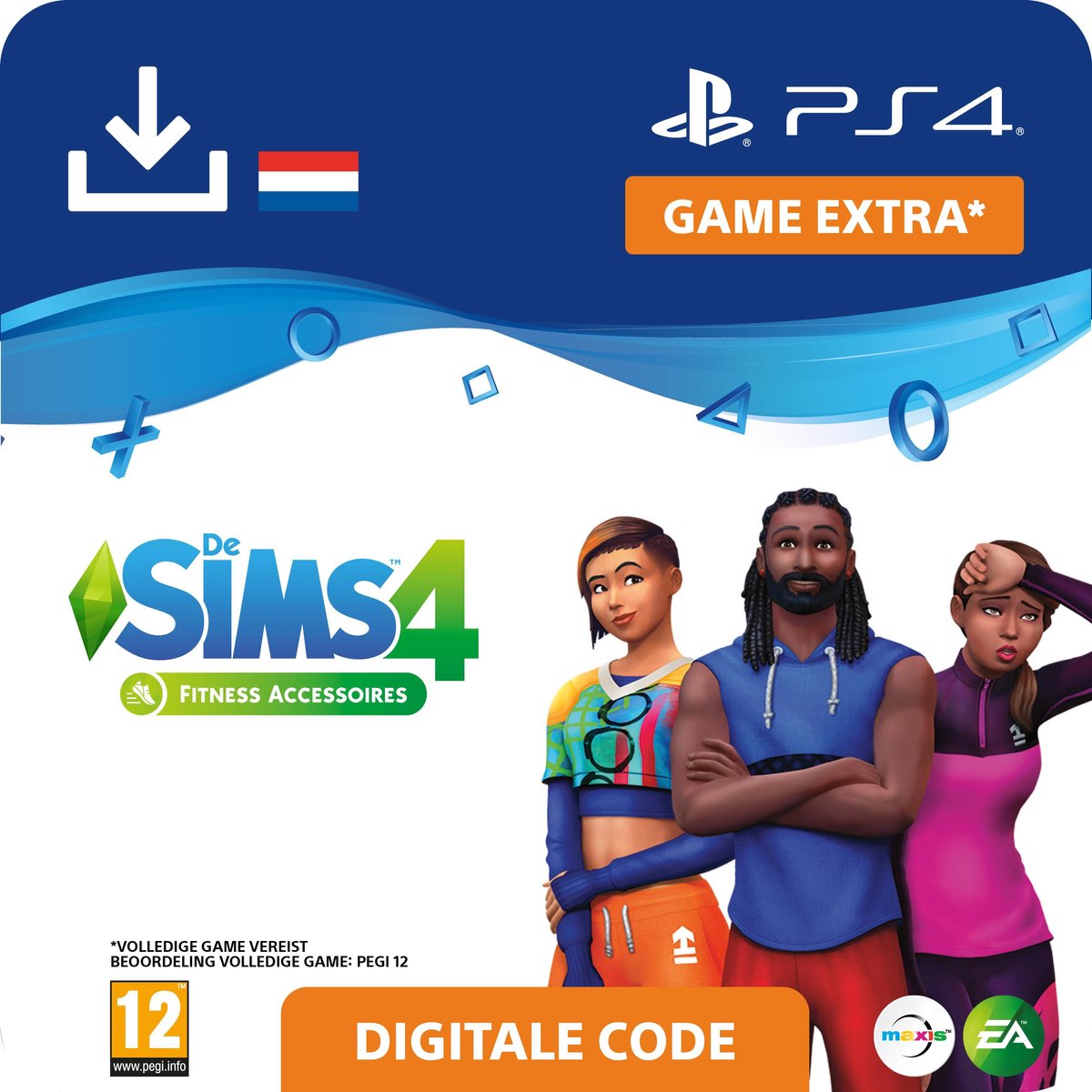 De Sims 4 - uitbreidingsset - Fitness Accessoires - NL - PS4 download