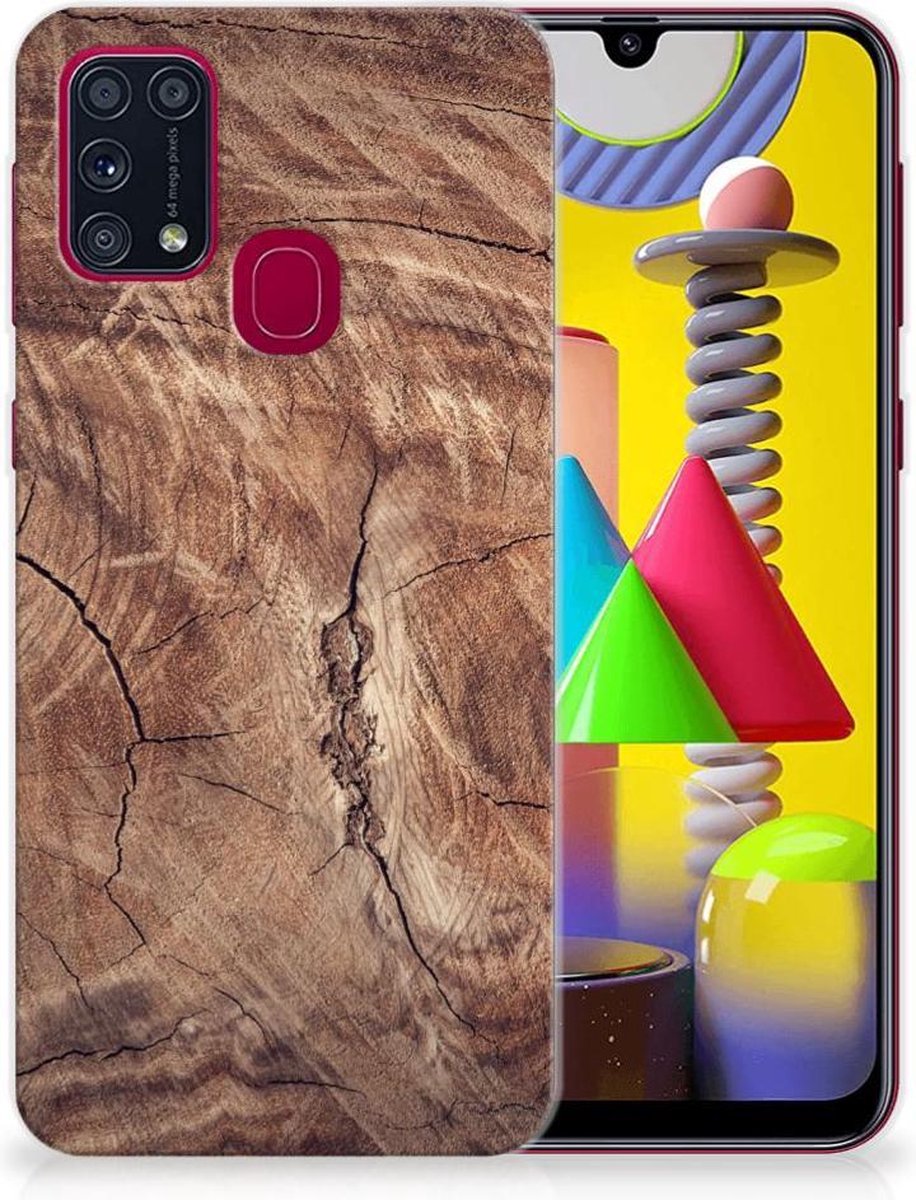 Back Cover voor Samsung Galaxy M31 Bumper Hoesje Tree Trunk