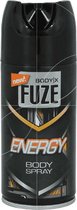 Body-X Fuze Deospray Energy - 12 x 150 ml - Voordeelverpakking