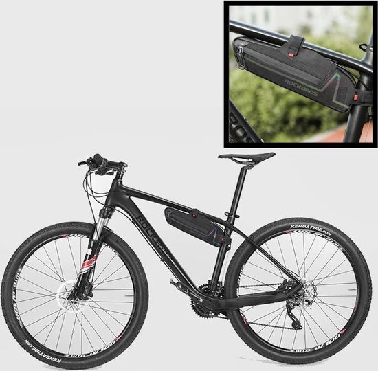 Decopatent® PRO Fiets Frametas - Smalle fietstas voor onder fietsframe -  Waterdicht -... | bol.com