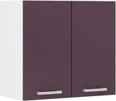 ULTRA Hoge keukenkast L 60 cm - Mat aubergine