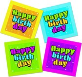 Folat Servetten Happy Birthday 33 X 33 Cm Papier 20 Stuks