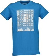 Blue Seven Shirt  'Blurred Vision' Cyaan Maat 164